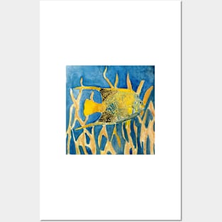 fish beach sealife art Posters and Art